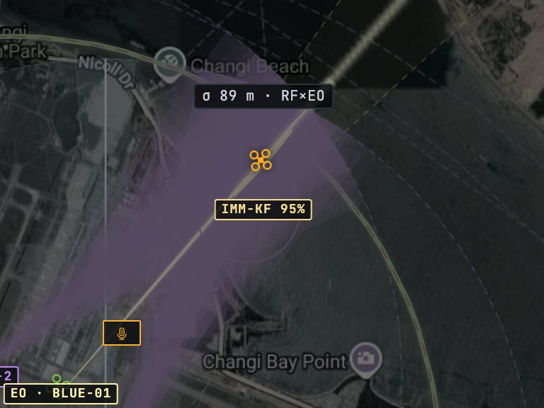 Simulation: RF plus drone camera